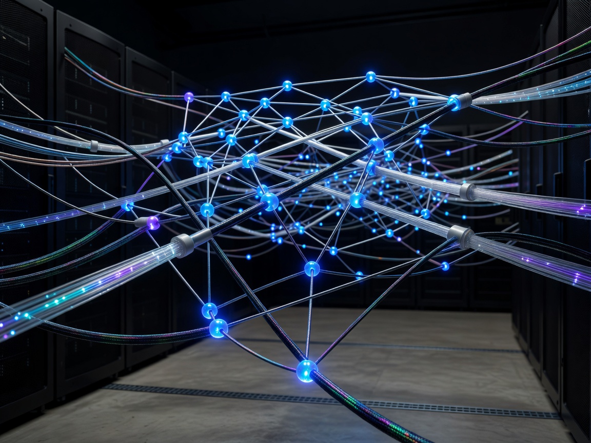Data Network Topology showing Information Nodes